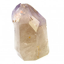 Ametyst + záhněda broušený žezlový krystal 563g