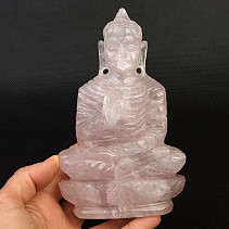 Rosequartz Buddha 14.9 cm