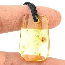 Amber pendant on leather 2.4 g
