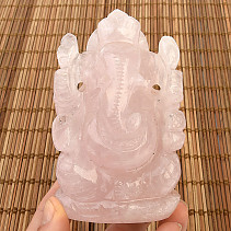 Rosequartz Ganesha 10.5 cm