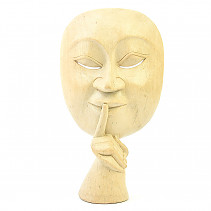 Standing wooden mask from Indonesia 22cm