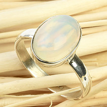 Ring with precious opal Ag 925/1000 2.8g (size 57) Ethiopia
