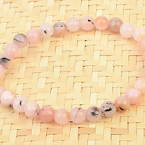 Bracelet pink Andean opal beads 6mm