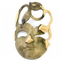 Wooden wall mask from Indonesia