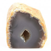 Agate geode brown with cavity 238g