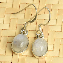 Oval moonstone earrings (Ag 925/1000)