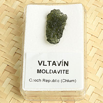 Moldavite raw for collectors Chlum 1.8g