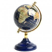 Globe made of precious stones 16.5cm (406g)
