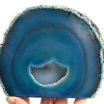 Agate geode dyed green Brazil 1165g