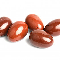 Red jasper yoni egg with hole