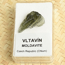 Moldavite raw for collectors Chlum 1.9g