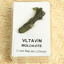 Moldavite raw for collectors - Chlum 1.8g