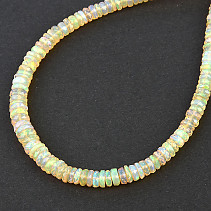 Etiopský opál náhrdelník buttony brus zapínání Ag 925/1000 (47cm) 10,2g