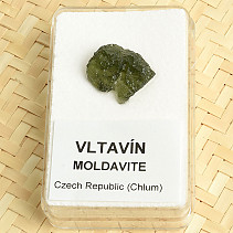 Moldavite raw for collectors Chlum 1.3g