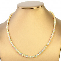 Ethiopian opal clasp necklace Ag 925/1000 47cm (10.9g)