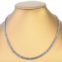 Sapphire necklace cut clasp Ag 925/1000 (8.6g) 44cm