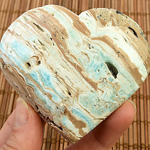 Srdce modrý aragonit (Pakistán) 163g