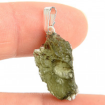 Moldavite pendant with handle Ag 925/1000 (2g)