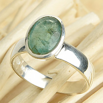 Smaragd prsten vel.53 stříbro Ag 925/1000 3,8g