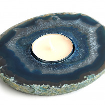 Agate colored candlestick 387g