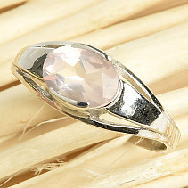 Ring rose gold oval standard cut Ag 925/1000