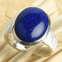 Lapis lazuli prsten oválný Ag 925/1000 11,3g vel.59