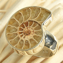 Ammonite ring size 53 Ag 925/1000 8.1g