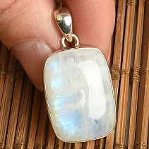 Pendant with square moonstone Ag 925/100 7.8g