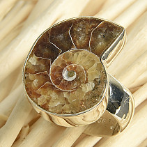 Ammonite ring size 55 Ag 925/1000 8g