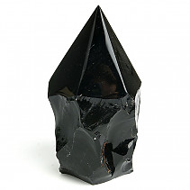 Obsidián černý velká špice z Mexika 1498g