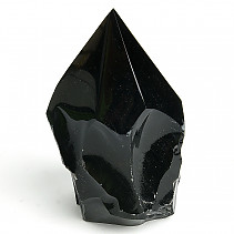 Obsidián černý velká špice z Mexika 908g