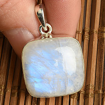 Pendant with square moonstone Ag 925/100 9.8g