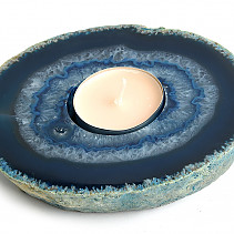 Agate colored candle holder 448g
