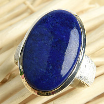 Lapis lazuli prsten oválný Ag 925/1000 13,5g vel.57