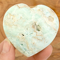Modrý aragonit srdce z Pákistánu 143g