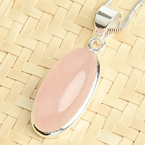 Oval pendant with rose gold Ag 925/1000 7.1g