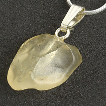 Libyan glass pendant with handle Ag 925/1000 1.7g