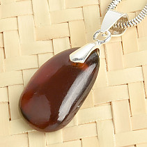 Hessonite garnet pendant with Ag 925/1000 handle 3g