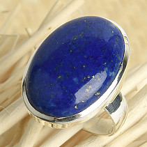 Lapis lazuli prsten oválný Ag 925/1000 14,4g vel.59