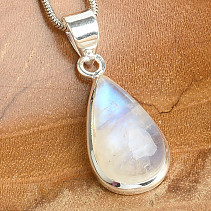 Silver pendant with moonstone 4.4g Ag 925/1000