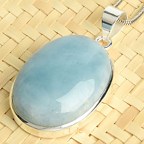 Aquamarine pendant silver Ag 925/1000 18.1g