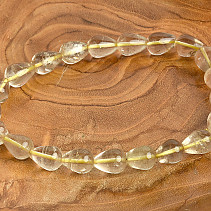 Sagenite in crystal teardrop bracelet
