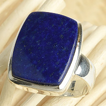 Lapis lazuli prsten hranatý Ag 925/1000 10,3g vel.62