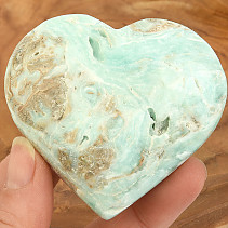 Blue aragonite heart from Pakistan 164g