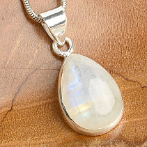 Silver pendant with moonstone Ag 925/1000 4.3g
