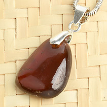 Garnet hessonite pendant 3g with handle Ag 925/1000