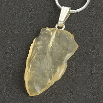 Libyan glass pendant with handle Ag 925/1000 2.2g