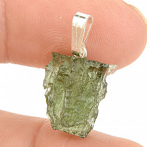 Pendant made of moldavite with a handle Ag 925/1000 1.6g