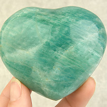 Smooth amazonite heart from Madagascar 247g