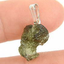 Moldavite pendant with handle Ag 925/1000 1.3g